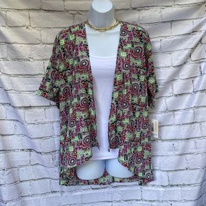 LulaRoe Graphic Colorful Kimono NWT